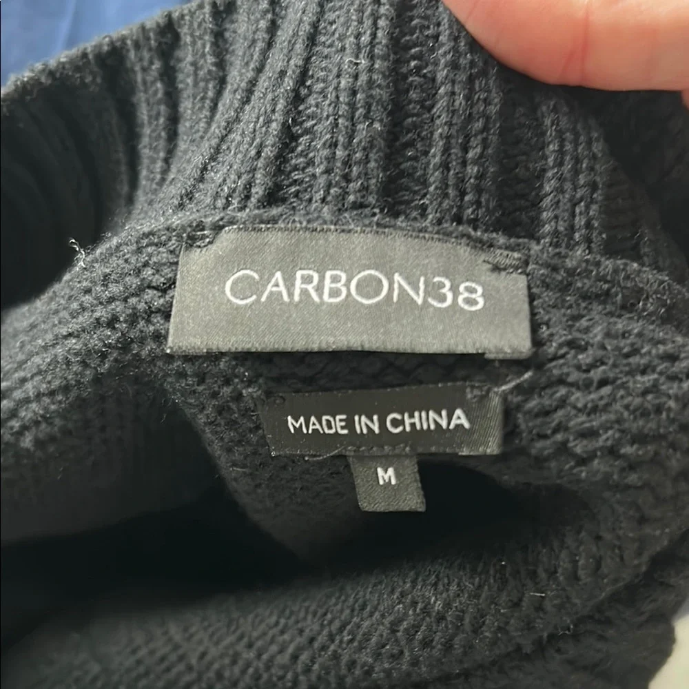 Women's carbon 38 medium slouchy  Black Sweater - Picture 4 of 4